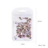 Karışık 100 PCS Tırnak Düz Back Super Glitter Crystal AB Rhinestone Parlak Siyah Tail Art Rhinestones Taş DIY Manikür Süslemeleri1904421