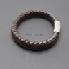 Braccialetti con ciondoli 5 pzlotto Logo personalizzato Gioielli Accessori in acciaio inossidabile Tessuto Bracciale da donna in vera pelle Braccialetti da uomo Hombre P4932596