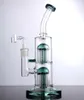Pipa ad acqua in vetro Recycler Oil Rigs Narghilè Arm Tree Perc inebriante Rig water Bong Chicha con 14mm Banger