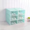 Thicken Clear Plastic Shoe Box Dustproof Shoe Storage Box Flip Transparent Shoe Boxes Candy Color Stackable Shoes Organizer Box LX2837