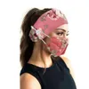 Maschera per il viso di cotone traspirante più a banda per capelli yoga sport pulsante stampato elastico maschere a prova di polvere Accessori Pesca 7191600
