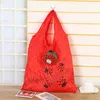 Cartoon animal fruit folding bag shopping bag fashion environmental protection handbag polyester Cabinet Door Organizers T2D5073