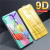 9d Cover Tempered Glass Volledige lijm 9H Scherm beschermer voor iPhone 15 14 Pro Max 13 12 11 XS XR X 8 Samsung S23 S22 S20 FE S21 plus A53 A73 5G A03 Core A21S A04 A14 A34 A54 5G