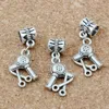 50st antika silver saxblåsning torktumlare hårstylist dingle pärla passar silver europeiska charmarmband 31 x 15 mm smycken diy281l