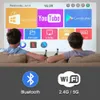 C6 미니 4K DLP Android 9.0 프로젝터 5G WiFi Bluetooth 4.0 휴대용 비디오 홈 시네마 지원 휴대폰 Miracast AirPlay Amlogic S905X