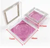 3D Mink Eyelash Diamond Package Boxen Falsche Wimpern Square Verpackung Leere Wimpern Box Fall Wimpern