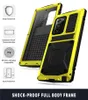 حالات هاتف الحماية الثقيلة لـ Samsung S23 Ultra S22 Plus S21 Note 20 Ultra Shock Resistant Cover مقاومة للماء مع Kickstand و Glass