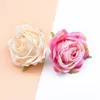 30 50pcs Silk flowers Quality rose Diy Wedding Home decor accessories Artificial flowers for decoration Scrapbooking Christmas248L