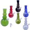 Soft Glass Water Pipes Recycler Smoking Hookahs for Dry Herb Tobacco