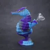 Wasserpfeifen Wasserbong 6 Zoll Tierform Silikon Rauchpfeifen Haustierpaket Bubbler Rohrlinie Crack Cool Dab Rigs zusammenklappbar