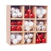 Árvore de Natal 99pcs / lot bolas enfeites para 3cm de suspensão Bola de Ouro Champagne-de-rosa vermelho metálico Bolas de Natal Decor