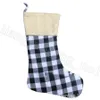 Buffalo Plaid Christmas Stocking 5 Styles Poly Sublimation Blank Xmas Santa Stockings Christmas Party Decor OOA8297