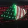 2020 New 7 Color US Flag LEDライトアップフェイスマスクビルトインバッテリーと3つの点滅モードハロウィーンパーティー選挙3523034