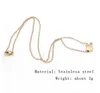 Nieuwe 26 Intial Brief Alfabet Hart Hanger Ketting Voor Vrouwen Goud Zilver Kleur A-Z Rvs Ketting Ketting Hot Sieraden Gift Epacket