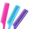 Пластиковые косметические волосы гребенчатые конфеты цветные заостренные хвост Combs парикмахерская стайлинг инструменты Professional Salon Multi цвет 0 09ZM F2