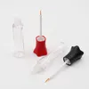 10ml Empty Small waist Candy Double eyelid false eyelash glue Bottles with Lipbrush Lid for Samples Travel Subpackage