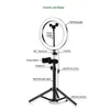 LED Ring Light Po Studio Camera Light Pography Dimmable Video light for Youtube Makeup Selfie with Tripod Phone Holder1070645