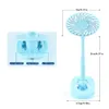 Mini Clip Fan Portable Cool Rechargeable Handfläkt LED Light Desktop Färgglada Nattljus Fans Party Favor Ventilador Ventilador Electrico