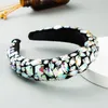 New Baroque Design Sponge And Velvet Headband Full Decorated Multi Type Colorful Big Artificial Crystals Beautiful Hair Band