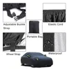 Universal Black Waterproof Full Car Covers Snow Ice Dust Sun UV Shade Cover Indoor Outdoor 7 Sizes Auto Car Cover for All Season17329236