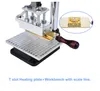 T slot Hot Foil Stamping Machine Manual Leather Wood Letters heat press embossing machine Change letters rapidly