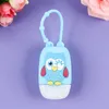 30ml Hand Hand Sanitizer Holder Cartoon Cases Cartoon Undents Student School Perfume Butelka i silikonowa pokrywa ochronna Zestaw losowy wzór E92107