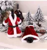 Nouveau manteau de cape de Noël rouge sac de couverture de bouteille de vin accroche décorations de noël fête de fête décor à la maison