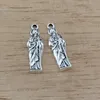 200PCs Antik Silver Alloy Jungfru Maria Charm Pendants för smycken gör armband Halsband DIY Tillbehör 7.2x24mm A-413