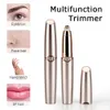 Protabble Mini Electric Eyebrow Trimmer Lip Face Hår Razor Epilator Pen Hår Remover Eyebrow Shaver USB Rechargable