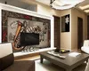 ベッドルームのための3D壁紙ロマンチックなHDヨーロッパとアメリカンスタイルのレトロな楽器の背景の壁の注文写真3Dの壁紙