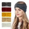 S1703 Nieuwe Herfst Winter Women's Gebreide Hoofdband Warm Haar Band Lady Knot Hoofdband