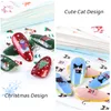 44 pezzi di adesivi natalizi per unghie Set pupazzo di neve Babbo gatto cursore per il trasferimento dell'acqua inverno decorazioni per nail art per manicure CHNJ00421373030