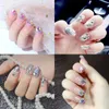 Paznokci Sztuki Kryształowe Dżetów Błyszczące Kolorowe 3D Flatback Glass Gems AB Drżetów DIY Nail Art Dekoracje Z Pudełkiem HHA1514