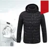 Mens donna riscaldata all'aperto parka cappotto usb batteria elettrica riscaldamento riscaldamento giacche con cappuccio caldo inverno giacca termica