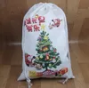 Em branco de sublimação de Natal do saco de Santa Presente Sack Bolsas de Grande Capacidade cordão Saco personalizado dos doces Home Festival Detalhes no LSK1408