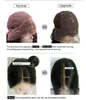 前髪のアフロキンキーカーリーヒューマンヘアウィグ