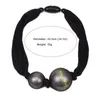 Grands colliers de perles simulés pour femmes Collier épais Cou de cou Big Ball Pendentif Déclaration Collier Bijoux Femme