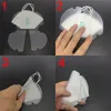 Maschera Scatola di immagazzinaggio Maschera per il viso Custode in plastica PP Portafoglio Bocca Clip Custodia pieghevole Cartella Borsa Protettiva Organizzatore Antipolvere Portatile DHL