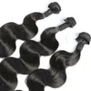 30 32 34 36 38 40インチブラジルの体波ストレートヘアバンドル100％人間の髪織りバンドルレミーヘアエクステンション