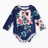 Ny blomma tryckt mor älskling dotter matchande klänning mode blommig ruffle förälder-barn tryck klänning mamma mig matchande outfits s468