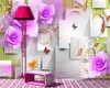 3D duvar kağıdı yatak odası romantik çiçek 3d duvar kağıdı 3d kare gül rüya tv arka plan duvar duvar kağıdı