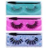 Hot 15 Styles Natural False Eyelashes Soft Thick Natural 3D Mink Eyelash Glitter Extension Mink Lashes With Eyelash Brush Eye Makeup Lashes