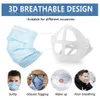 3D-maskerbeugel voor volwassen kind Lippenstiftbescherming Stand Masker Innerlijke ondersteuning voor ademen Gezichtsmaskers Houder Gereedschapsaccessoires9787655