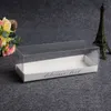 Tragbarer Transparent durchsichtigem Kunststoff Schweizer Rollenkuchen-Roll-Box Backen Verpackungsschachteln Dessert Plätzchen Boxes WB2557