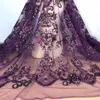 Nowy 1yard DIY Ręcznie robione tiulowe cekiny z tkaniny haftowanej afrykańskiej francuskiej koronki na imprezę ślubną sukienkę Cheongsam CX2001501093