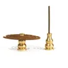 Titular do incensário de bronze do queimador de incenso da forma da cabaça para o pau e a bobina do aroma da festa da festa da buddha