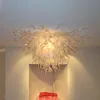Hanglampen Kroonluchters Plafond Handgeblazen Kroonluchter Verlichting Kristallen Glans LED-verlichtingsarmaturen 36X20 Inch woonkamer furnit258h