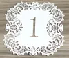 Numéros de Table de mariage romantique découpés au Laser, 100 pièces, cartes Holo, fournitures de fête, décoration de siège de mariage 6ZZ19204z