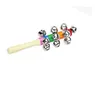 Zabawki Baby Rattle Rainbow Instruments Edukacyjne Zabawki Drewniane Zabawki Pram Crib Rękojeść Działalność Bell Stick Shaker