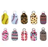 Party Favor hand sanitizer holder neoprene keychains chapstick lipstick holders lip cover handbag keychain printing